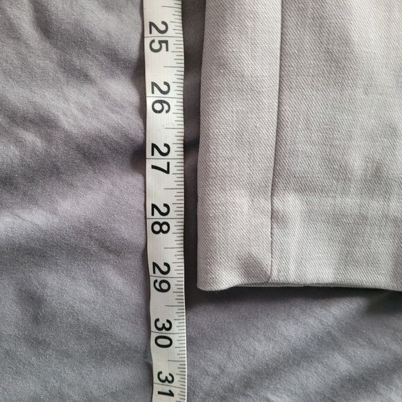 Express Pants Womens 8 L Gray Columnist Ankle Mid Rise Stretch Dress Work Office - Picture 7 of 8